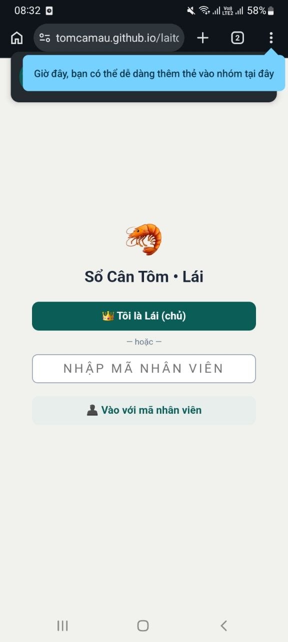 Sổ Lái Tôm Công Nghiệp